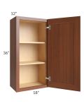 Phoenix Caramel Glaze 18x36 Wall Cabinet