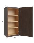 Tuscan Kona Brown 18x36 Wall Cabinet
