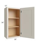 Asheville Cloud Shaker 18x36 Wall Cabinet