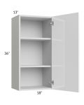Milan White Gloss 18x36 Wall Cabinet