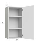 Milan White Matte 18x36 Wall Cabinet