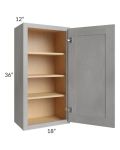 Gramercy Grey Mist 18x36 Wall Cabinet