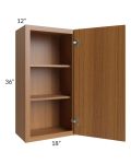 Portland Walnut 18x36 Wall Cabinet