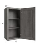 Providence Slate Grey 18x36 Wall Cabinet