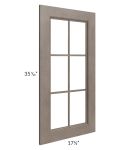 Providence Natural Grey 18x36 Mullion Glass Door Only with Glass Included