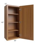 Artisan Walnut Shaker 18x42 Wall Cabinet