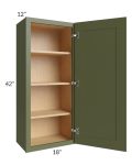 Midtown Hunter Green Shaker 18x42 Wall Cabinet