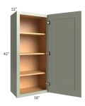 Midtown Pistachio Green Shaker 18x42 Wall Cabinet