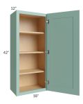 Midtown Mint Green Shaker 18x42 Wall Cabinet
