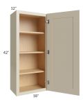 Stratton Khaki Shaker 18x42 Wall Cabinet 