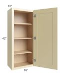 Phoenix Cream Glaze 18x42 Wall Cabinet