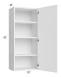 Venetian White Gloss 18x42 Wall Cabinet