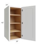 Stratton White Shaker 18x42x24 Pantry Wall Cabinet

