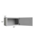Pewter Grey Shaker 21x12 Wall Cabinet
