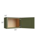 Midtown Hunter Green Shaker 21x15 Wall Cabinet