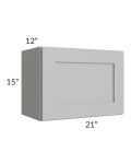 Midtown Painted Grey Shaker 21x15 Wall Cabinet