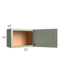 Midtown Pistachio Green Shaker 21x15 Wall Cabinet