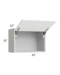 Milan White Matte 21x15 Lift-Up Door Wall Cabinet