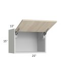 Milan Natural 21x15 Lift-Up Door Wall Cabinet