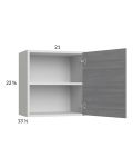 Euro Grey 21x22-5/8 Wall Cabinet