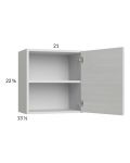 Euro White Grain 21x22-5/8 Wall Cabinet