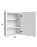 Aspen White Shaker 21x30 Wall Cabinet