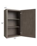 Natural Grey Shaker 21x36 Wall Cabinet
