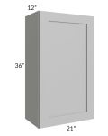 Midtown Painted Grey Shaker 21x36 Wall Cabinet