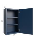 Portland Navy Blue 21x36 Wall Cabinet