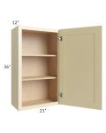 Phoenix Cream Glaze 21x36 Wall Cabinet