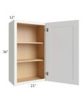 Alpine White Shaker 21x36 Wall Cabinet