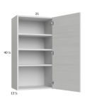 Euro White Grain 21x40-1/4 Wall Cabinet