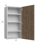 Milan Pecan 21x42 Wall Cabinet