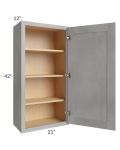 Gramercy Grey Mist 21x42 Wall Cabinet