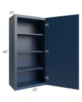 Portland Navy Blue 21x42 Wall Cabinet