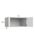 Euro Gloss White 24x12-5/8x24 Wall Cabinet