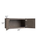 Natural Grey Shaker 24x12 Wall Cabinet 