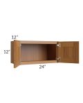 Artisan Walnut Shaker 24x12 Wall Cabinet