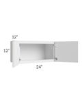 Portland White 24x12 Wall Cabinet 