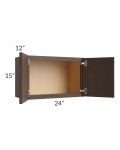 Vienna Kona Brown 24x15 Wall Cabinet