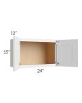 Bayville White 24x15 Wall Cabinet