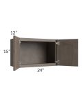 Natural Grey Shaker 24x15 Wall Cabinet 