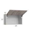Milan Hazel 24x15 Lift-Up Door Wall Cabinet