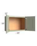Midtown Pistachio Green Shaker 24x18 Wall Cabinet