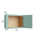 Midtown Mint Green Shaker 24x18 Wall Cabinet