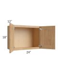 Midtown Timber Shaker 24x18 Wall Cabinet