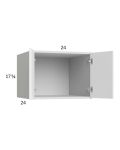 Euro Gloss White 24x17-5/8x24 Wall Cabinet