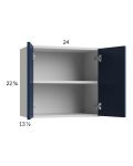 Harbor Navy 24x22-5/8 Wall Cabinet