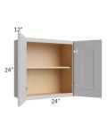 Tuscan Painted Grey 24x24 Wall Cabinet