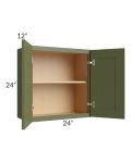Midtown Hunter Green Shaker 24x24 Wall Cabinet